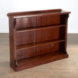 English Late Regency open bookcase