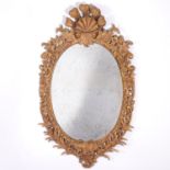 Good George II style gilt wood looking glass