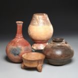 Group (4) Pre-Columbian terracotta vessels