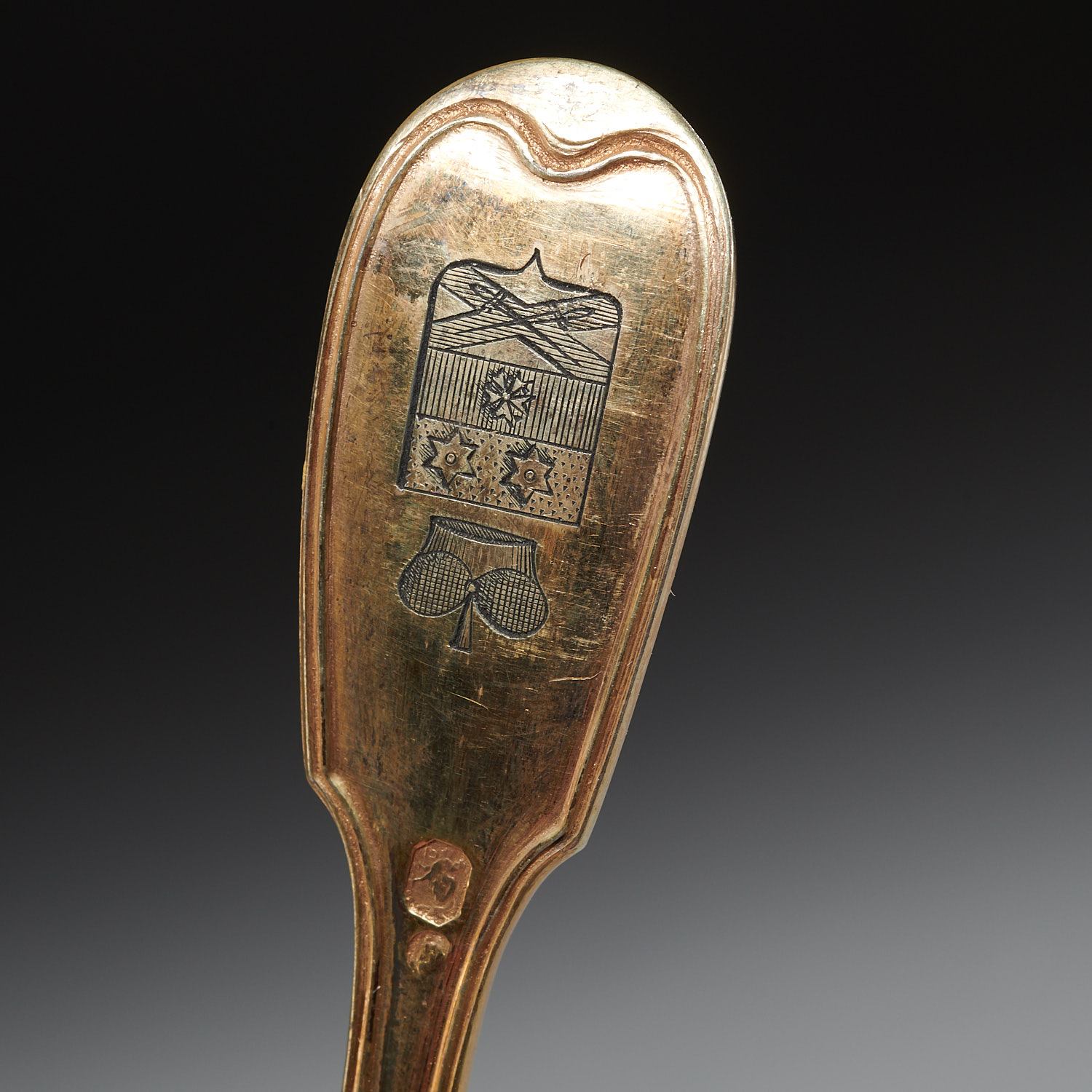 (6) Vermeil silver Francois Daniel Imlin spoons - Image 4 of 8