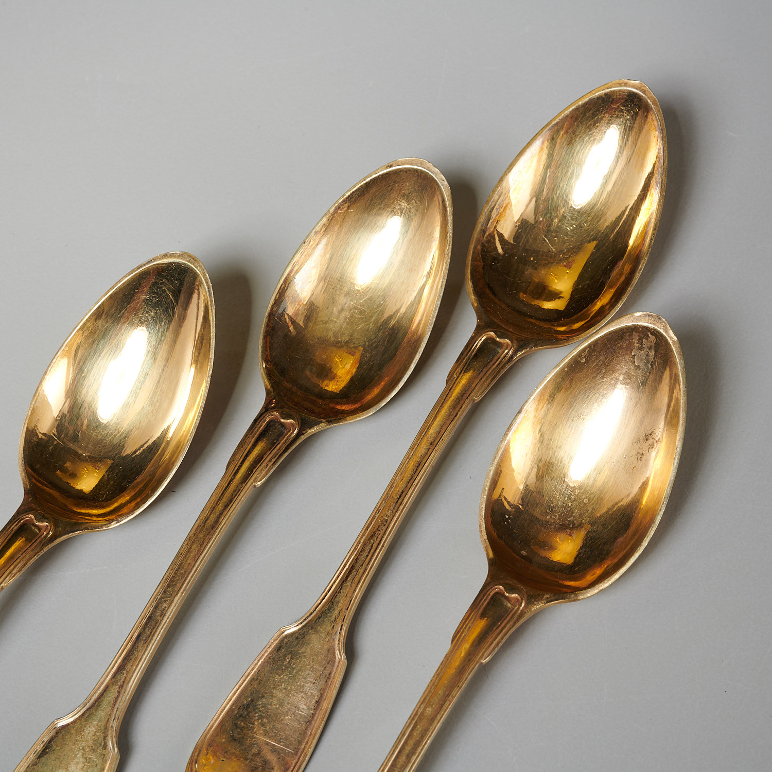 (6) Vermeil silver Francois Daniel Imlin spoons - Image 2 of 8