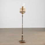 J.E. Caldwell (attrib.) gilt bronze floor lamp