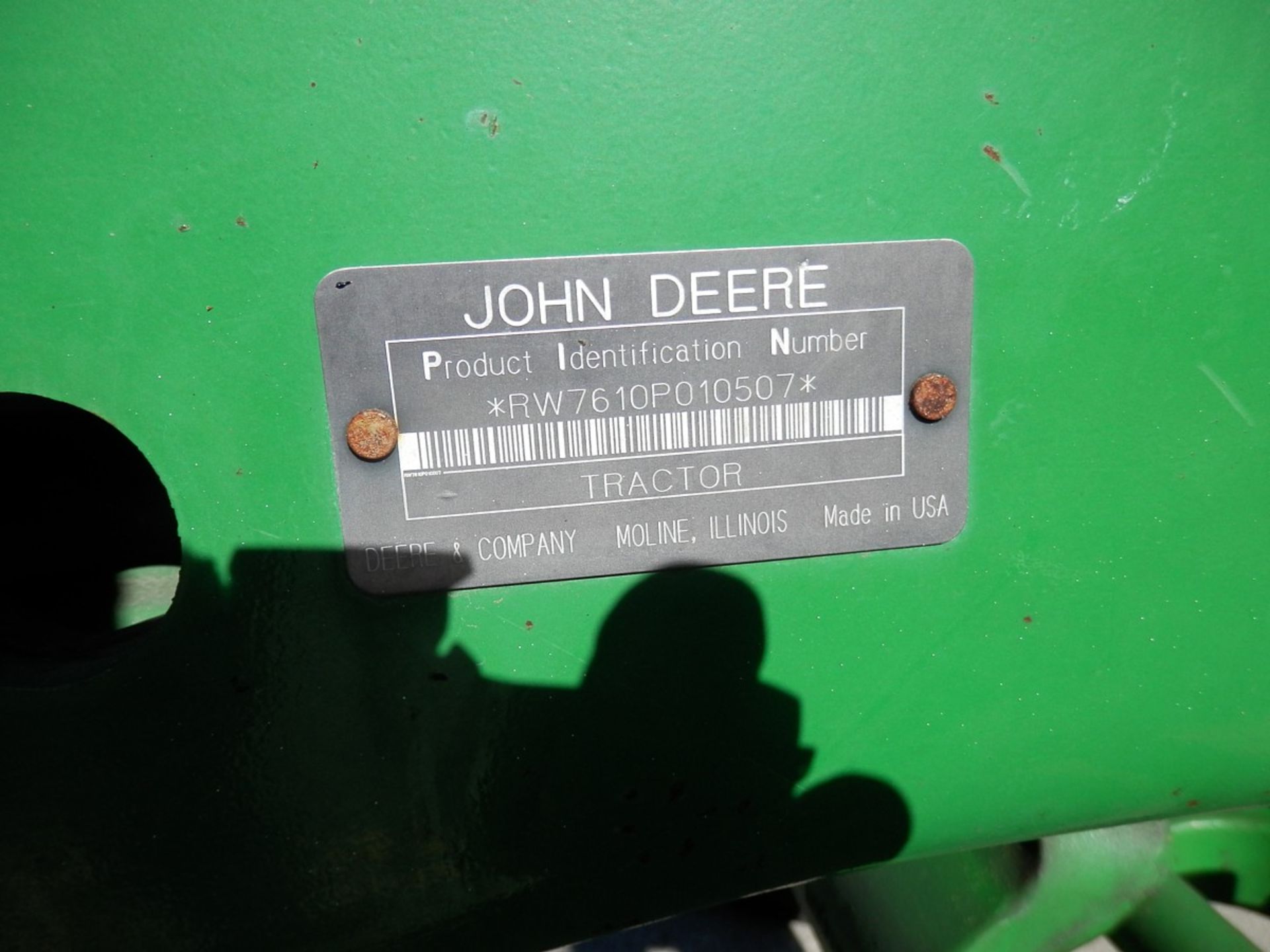 JD 7610 2WD Tractor, SN 10507 - Bild 10 aus 12