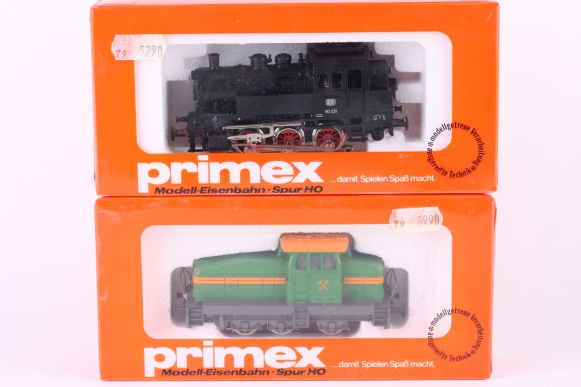 Primex (Märklin), 3189 und 3190, zwei Loks Primex (Märklin), 3189 und 3190, zwei Loks, ungeöffnete