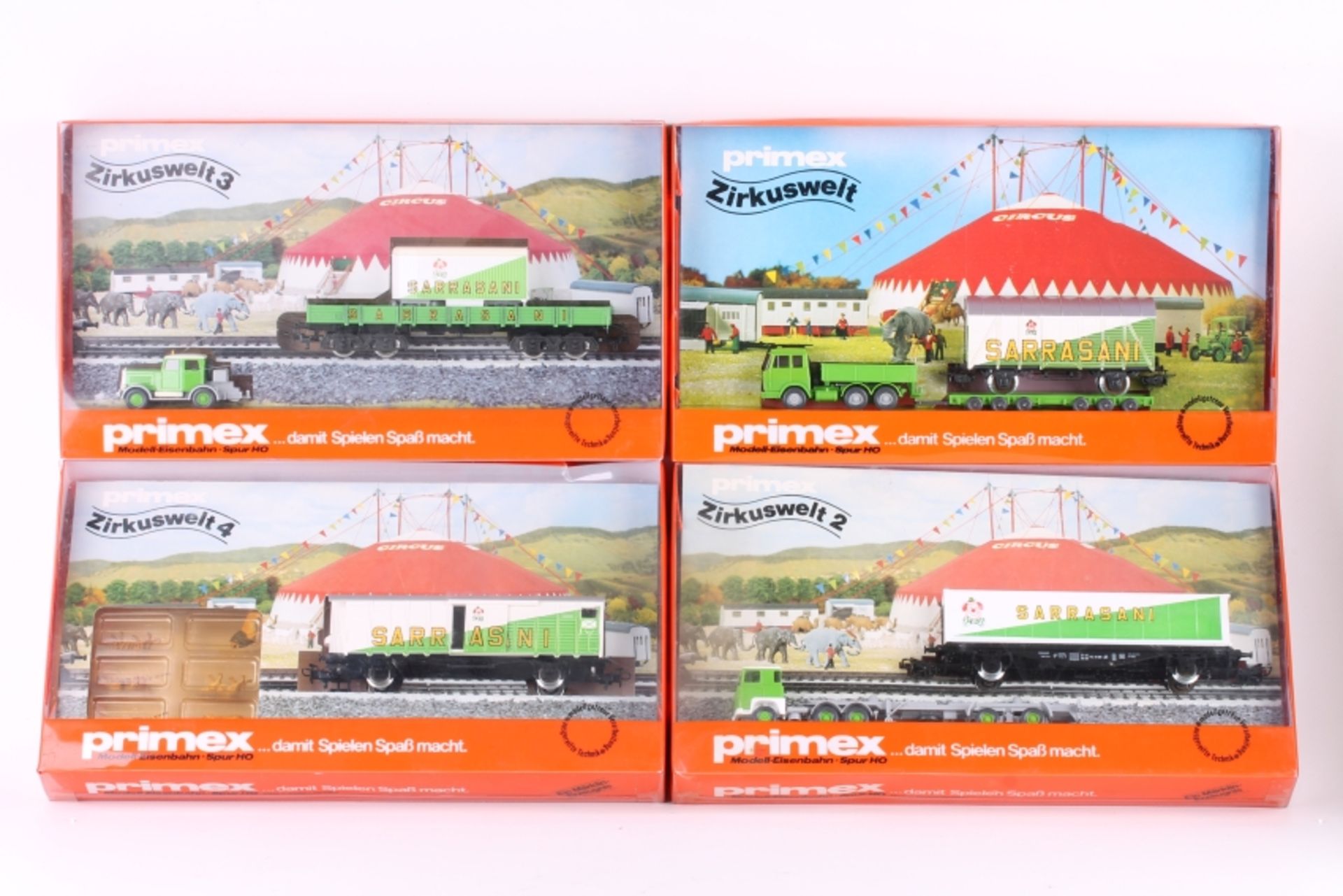 Primex (Märklin), vier Packungen "Zirkuswelt" Primex (Märklin), vier Packungen "Zirkuswelt", 4584,