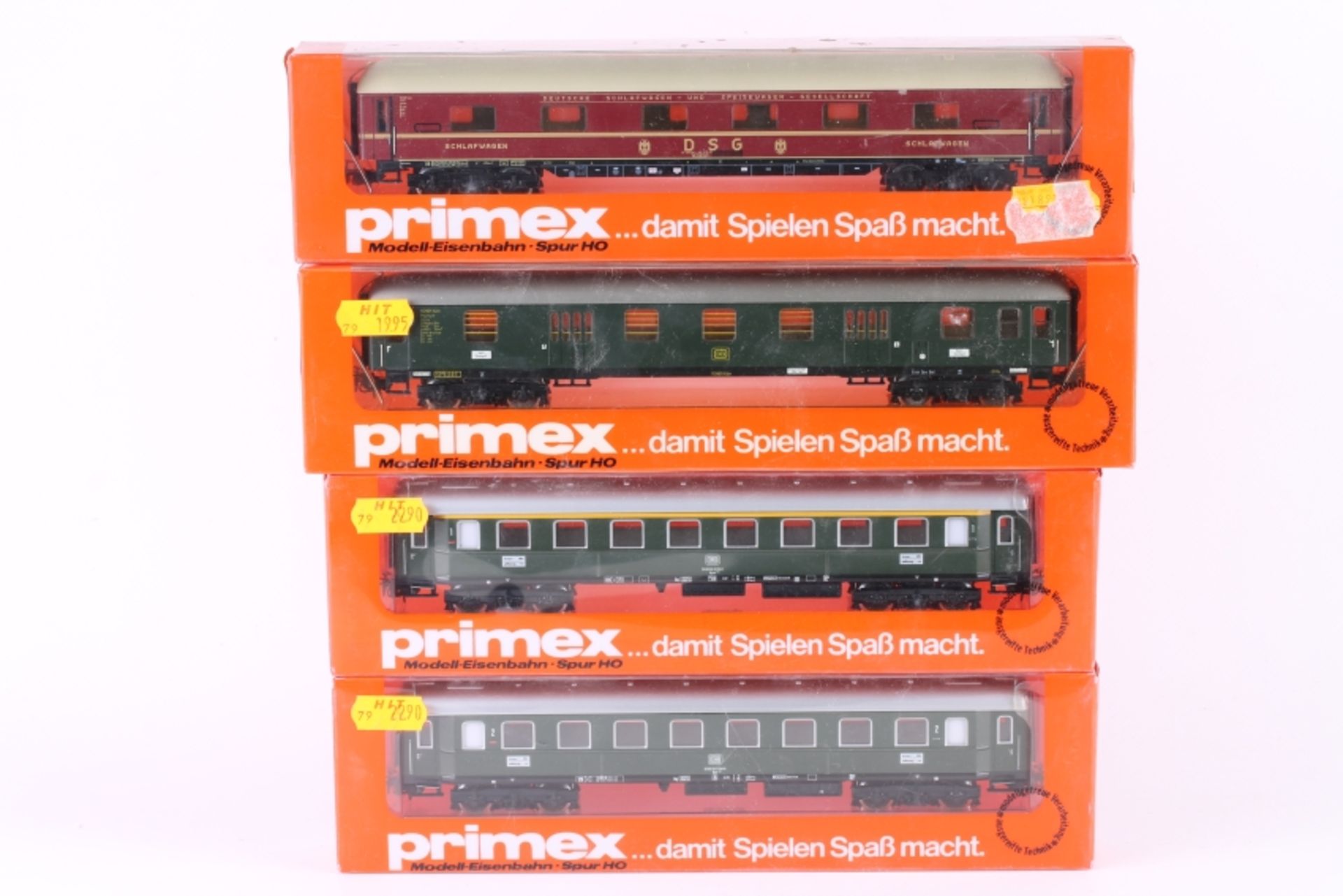 Primex (Märklin), vier Schnellzugwagen Primex (Märklin), vier Schnellzugwagen, 4192, 4193, 4196,