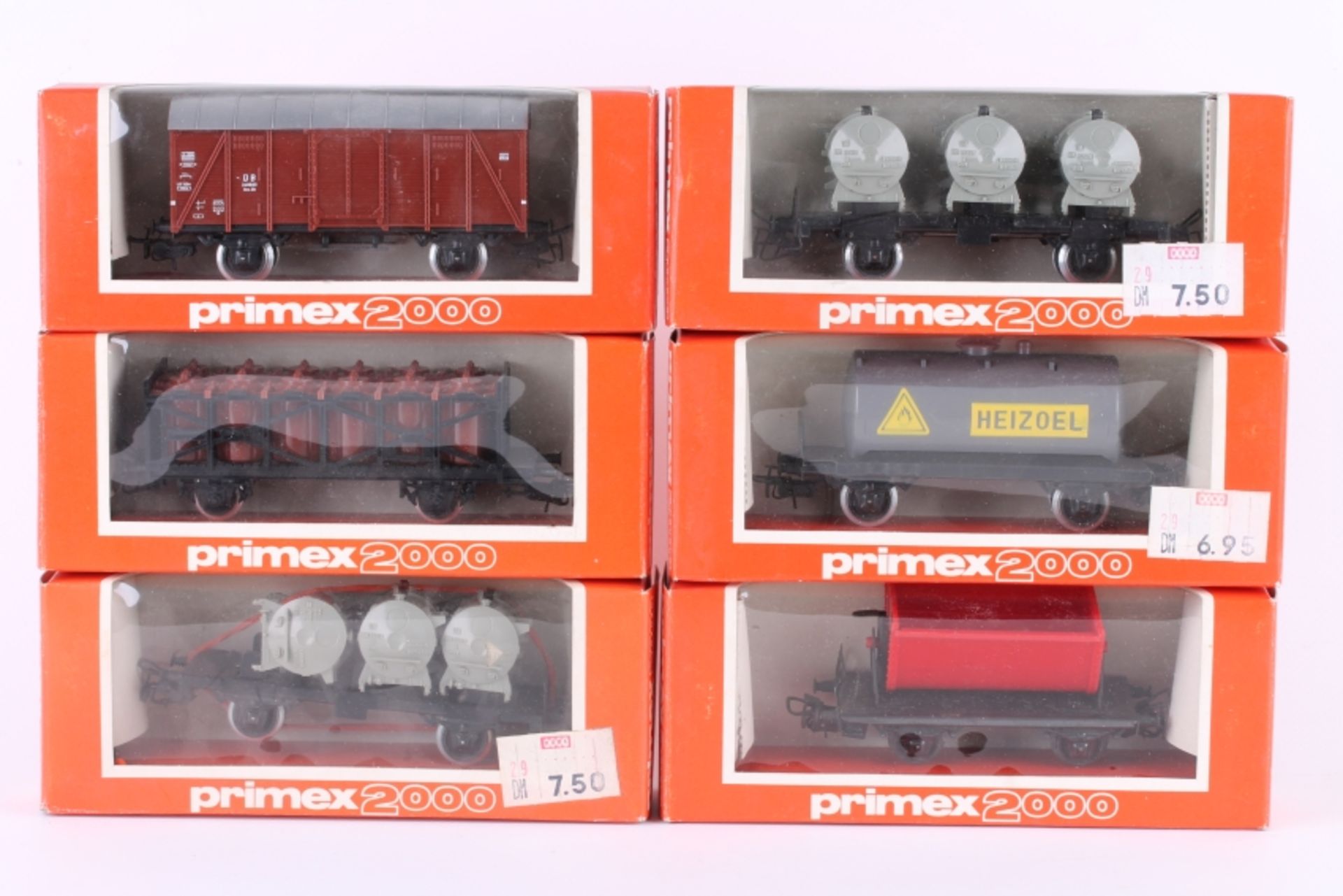 Primex (Märklin), sechs Güterwagen Primex (Märklin), sechs Güterwagen, 4542, 4544, 4582, 2 x 4585,