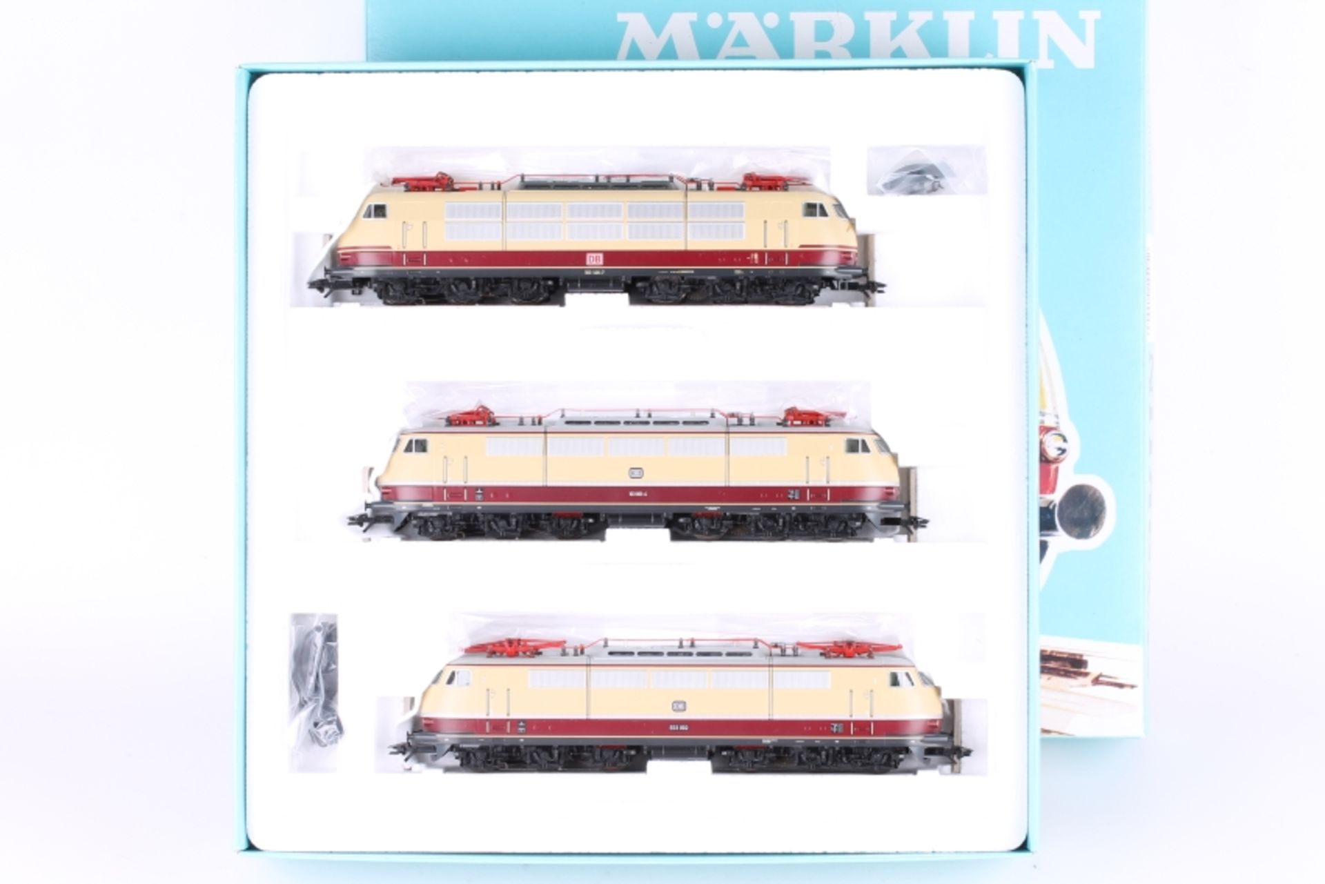 Märklin 37574, "175 Jahre Eisenbahn in Deutschland", drei Eloks Märklin 37574, "175 Jahre
