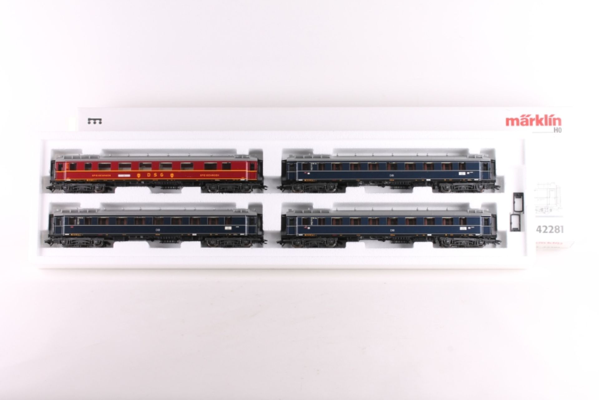 Märklin 42281, Schnellzug-Wagenset "Glückauf" Märklin 42281, Schnellzug-Wagenset "Glückauf", vier