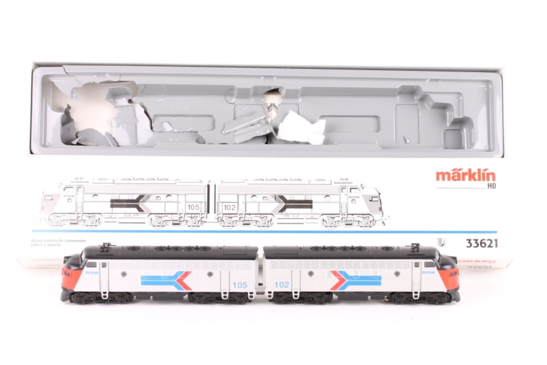 Märklin 33621, US-Doppel-Diesellok EMD F 7 "102" und "105" Märklin 33621, US-Doppel-Diesellok EMD