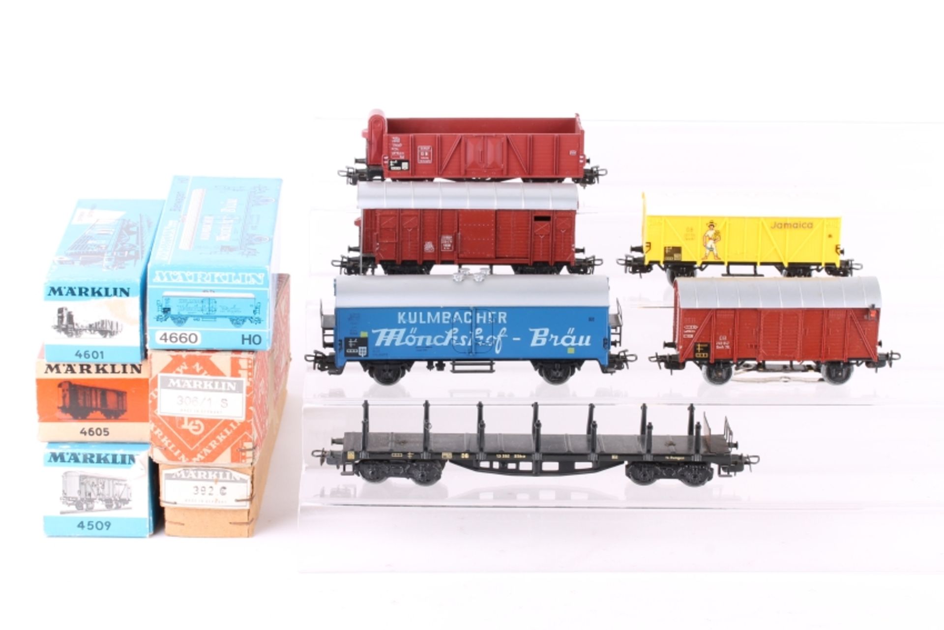 Märklin, sechs Güterwagen Märklin, sechs Güterwagen, 306/1 S (4506), 392 C (4516), 4509, 4601, 4605,