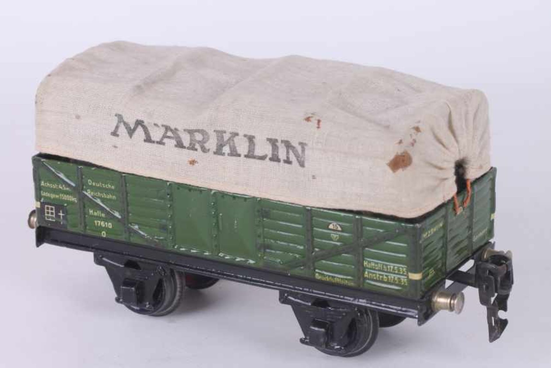 Märklin 1763, Planewagen Märklin 1763, Planewagen, Modellserie, 16,5 cm lang, Reichsbahn-Aufschrift,