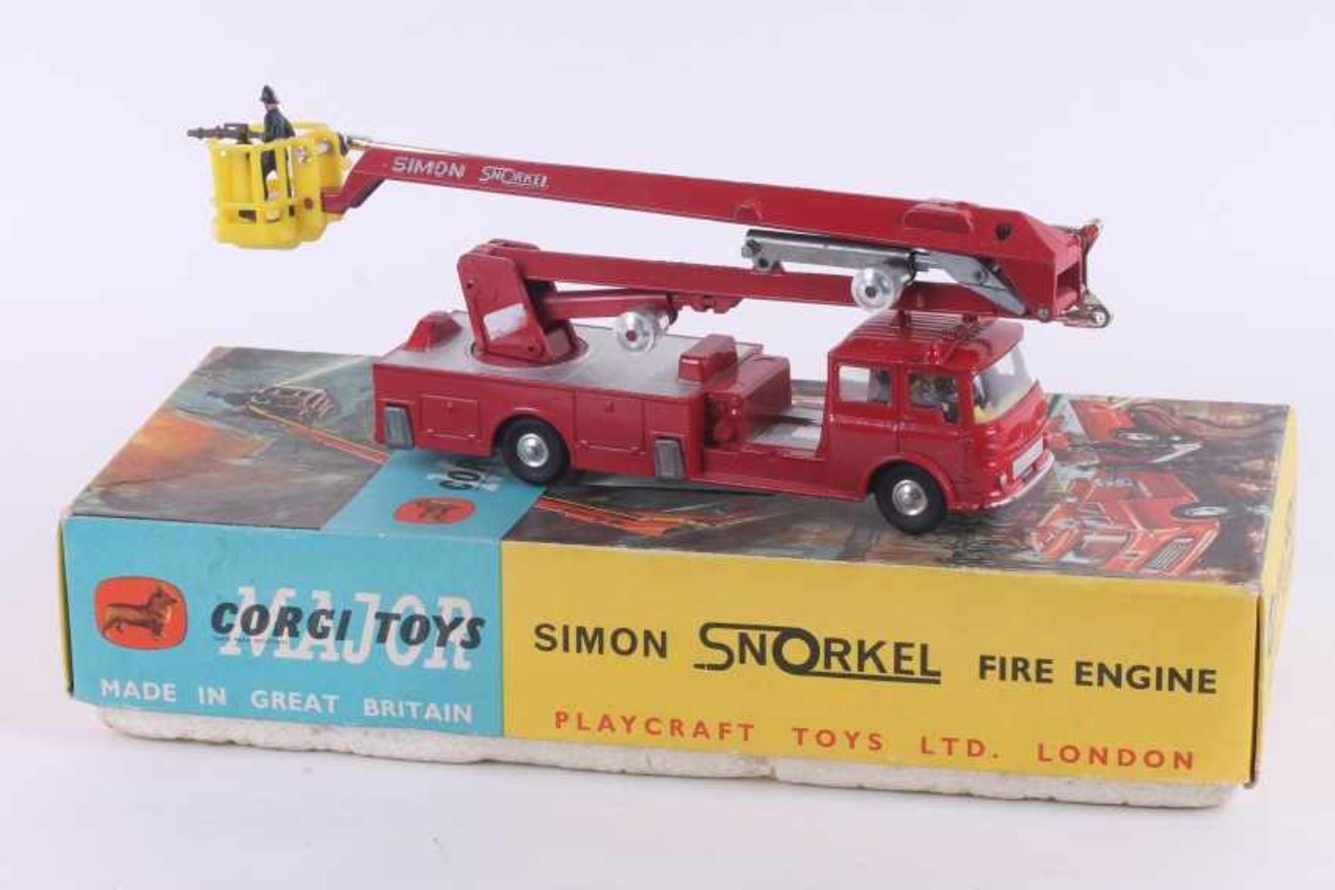 Corgi Major Toys 1127, Simon Snorkel Fire Engine Corgi Major Toys 1127, Simon Snorkel Fire Engine,