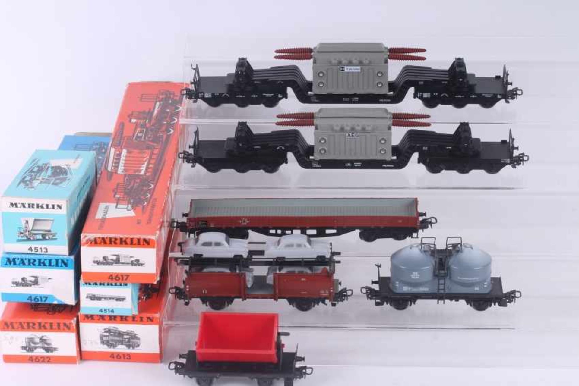 Märklin, sechs Güterwagen Märklin, sechs Güterwagen, 4513, 4514, 4613, 2 x 4617, 4622,