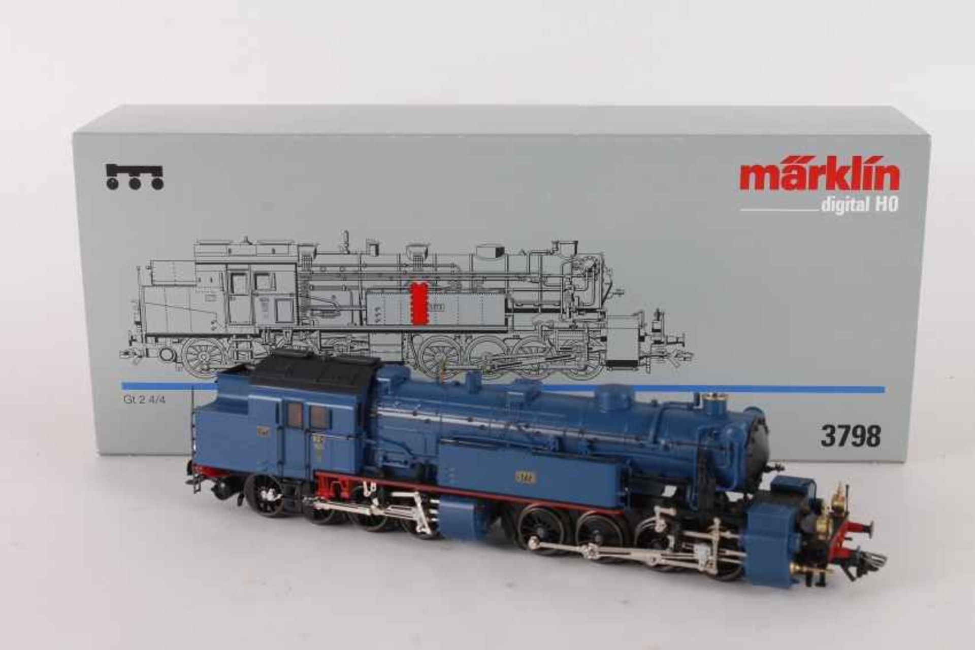 Märklin 3798, Mallet-Tenderlok Gt 2/4 "5773" der K.Bay.Sts.B.Märklin 3798, Mallet-Tenderlok Gt 2/