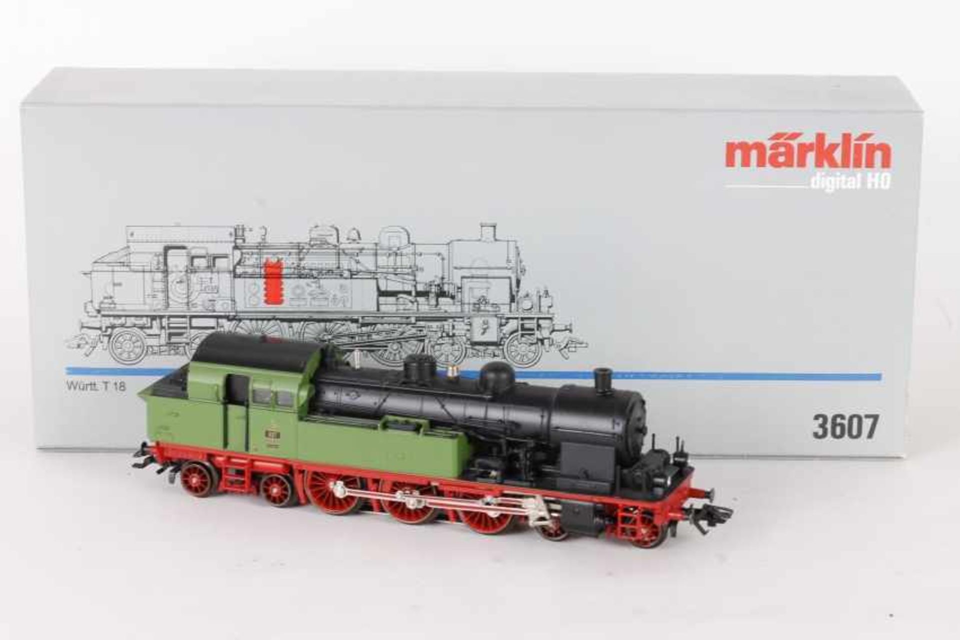 Märklin 3607, württ. Tenderlok T 18 "1127"Märklin 3607, württ. Tenderlok T 18 "1127", Digital-