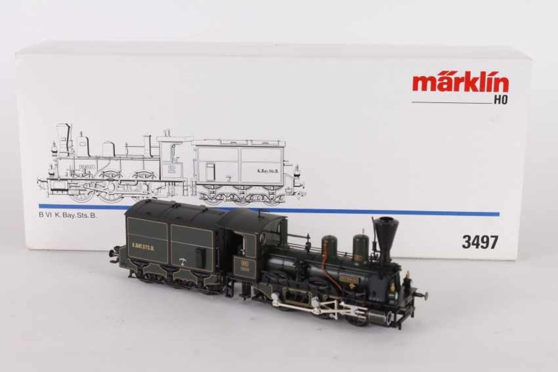 Märklin 3497, Dampflok B IV "MURNAU" der K.BAY.STS.B.Märklin 3497, Dampflok B IV "MURNAU" der K.