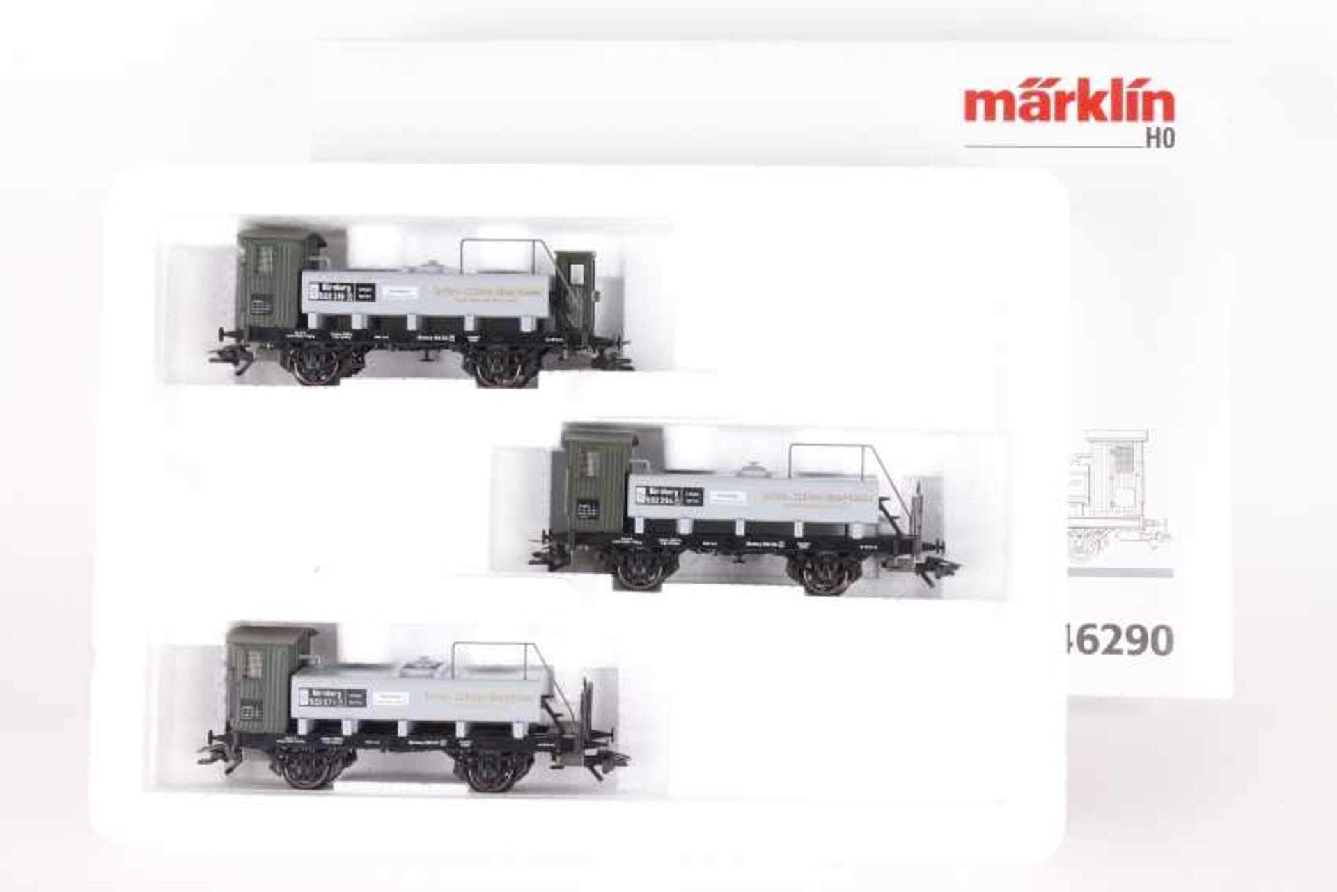 Märklin 46290, Wagen-Set "Spirituswagen"Märklin 46290, Wagen-Set "Spirituswagen", drei Wagen, sehr