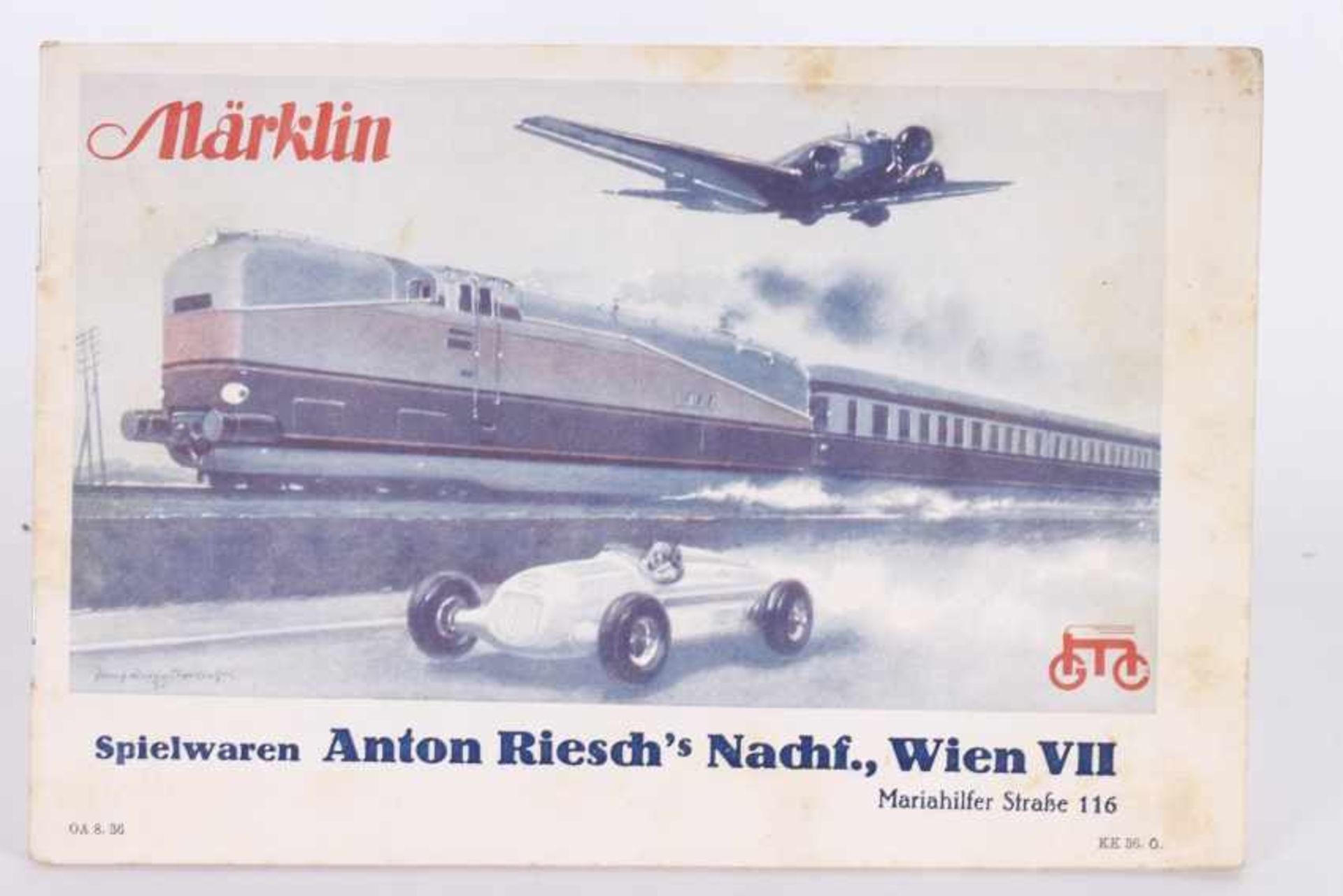 Märklin KK 36.Ö., KurzkatalogMärklin KK 36.Ö., Kurzkatalog 1936, deutscher Text, Preise in