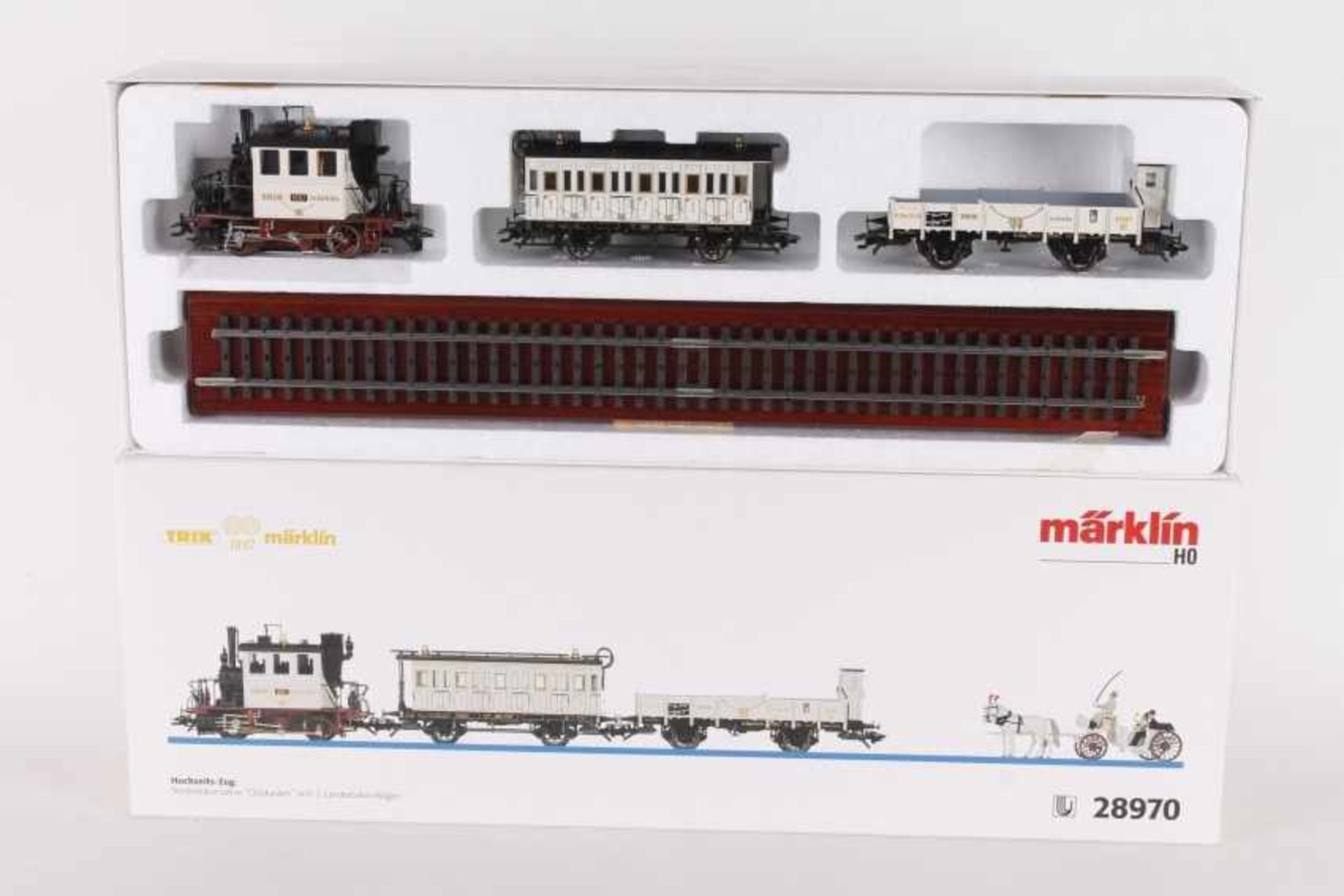 Märklin 28970, "Hochzeitszug"Märklin 28970, "Hochzeitszug", Glaskastl "TRIX 1997 märklin",