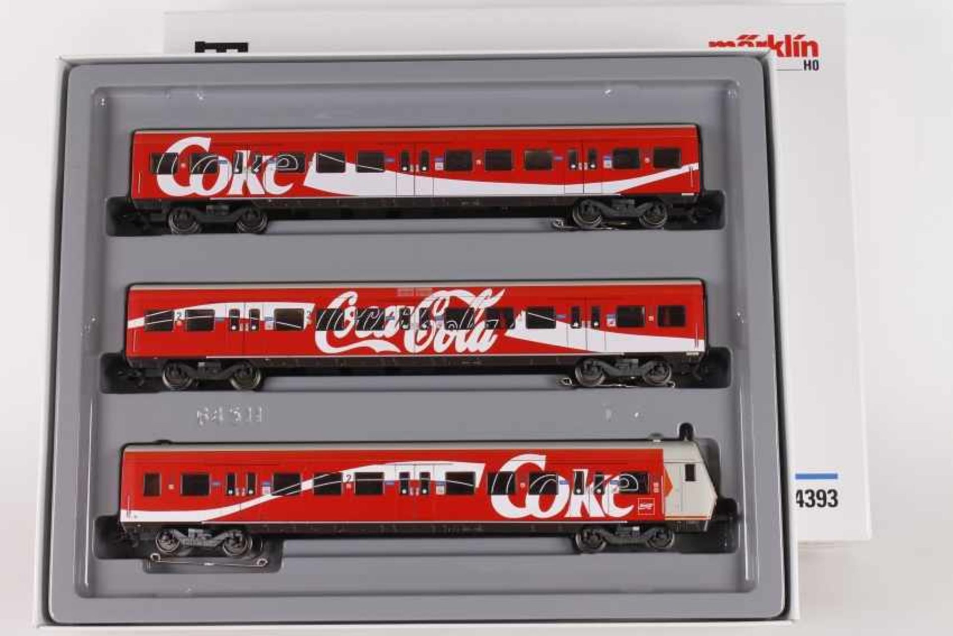 Märklin 4393, Wagen-Set "S-Bahn"Märklin 4393, Wagen-Set "S-Bahn", Ganzzug-Werbung "Coca-Cola",