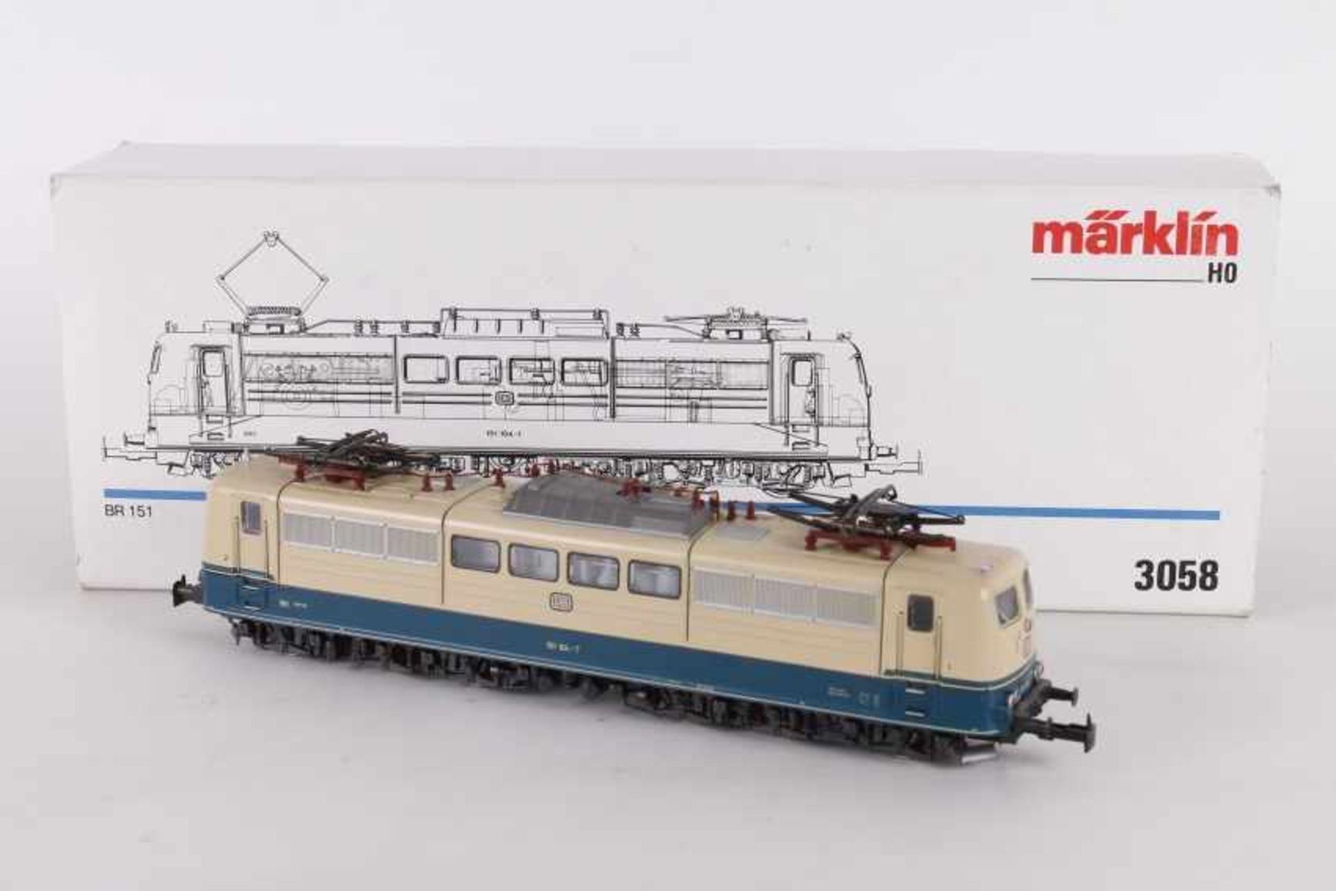 Märklin 3058, Elektrolok "151 104-7" der DBMärklin 3058, Elektrolok "151 104-7" der DB, umgerüstet