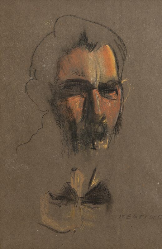 Sean Keating PRHA HRA HRSA (1889-1977) Self Portrait pastel on paper signed lower right 42½ x 28½