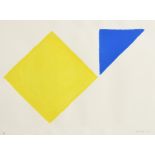 William Scott OBE RA (1913-1989) Yellow Square plus Quarter Blue, from "A Poem for Alexander" (1972)