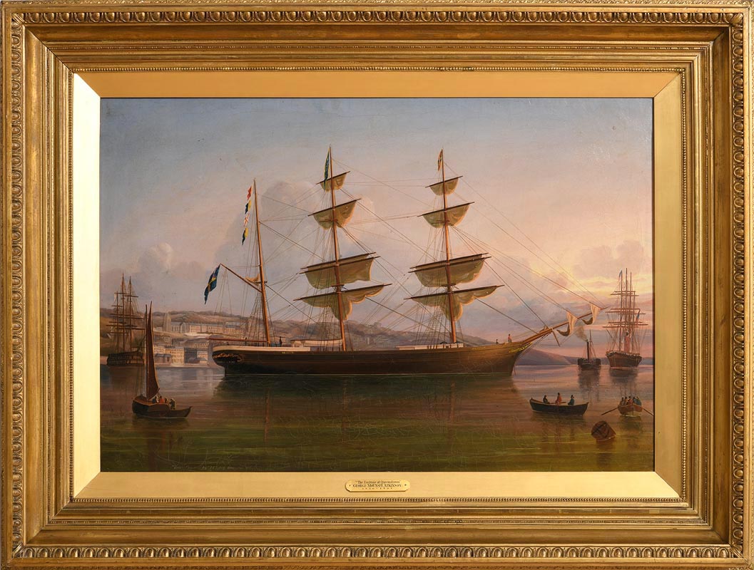 George Mounsey Atkinson (1850-1908) The Eugenie Off Queenstown oil on canvas title inscribed lower - Image 2 of 8