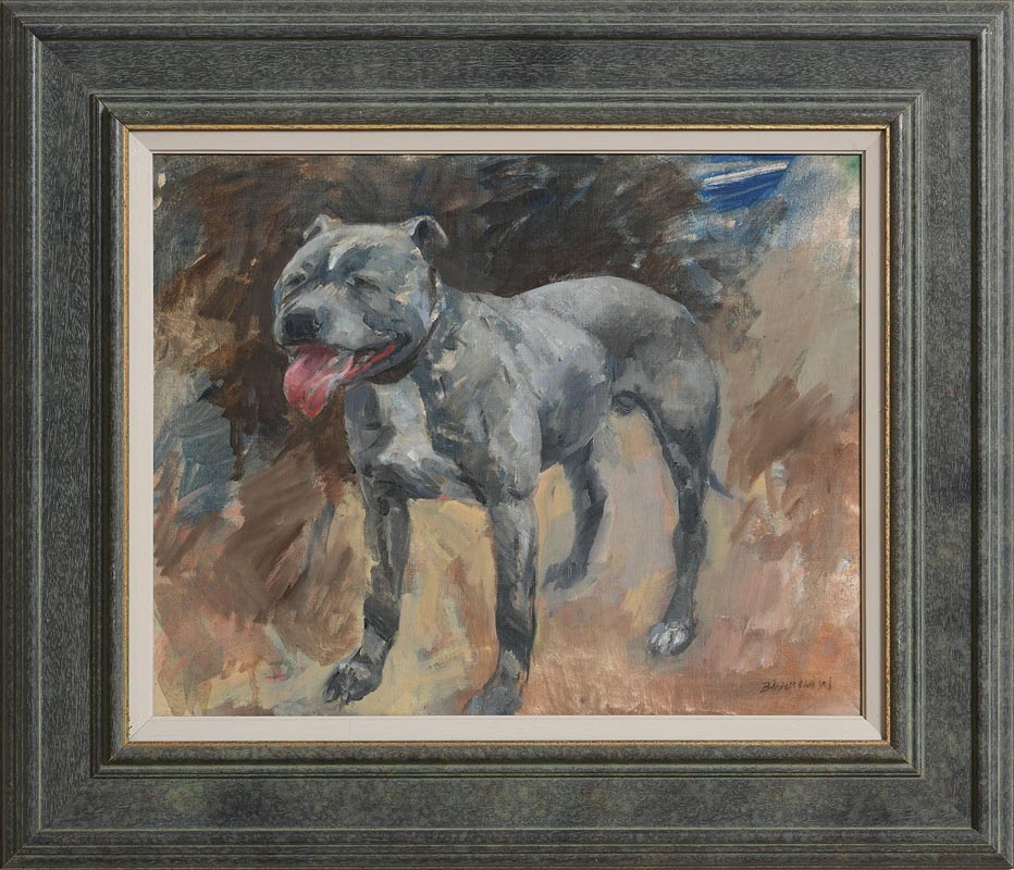 Basil Blackshaw HRHA RUA (1932-2016) Bulldog oil on canvas signed lower right 41 x 51cm (16.14 x - Image 2 of 6