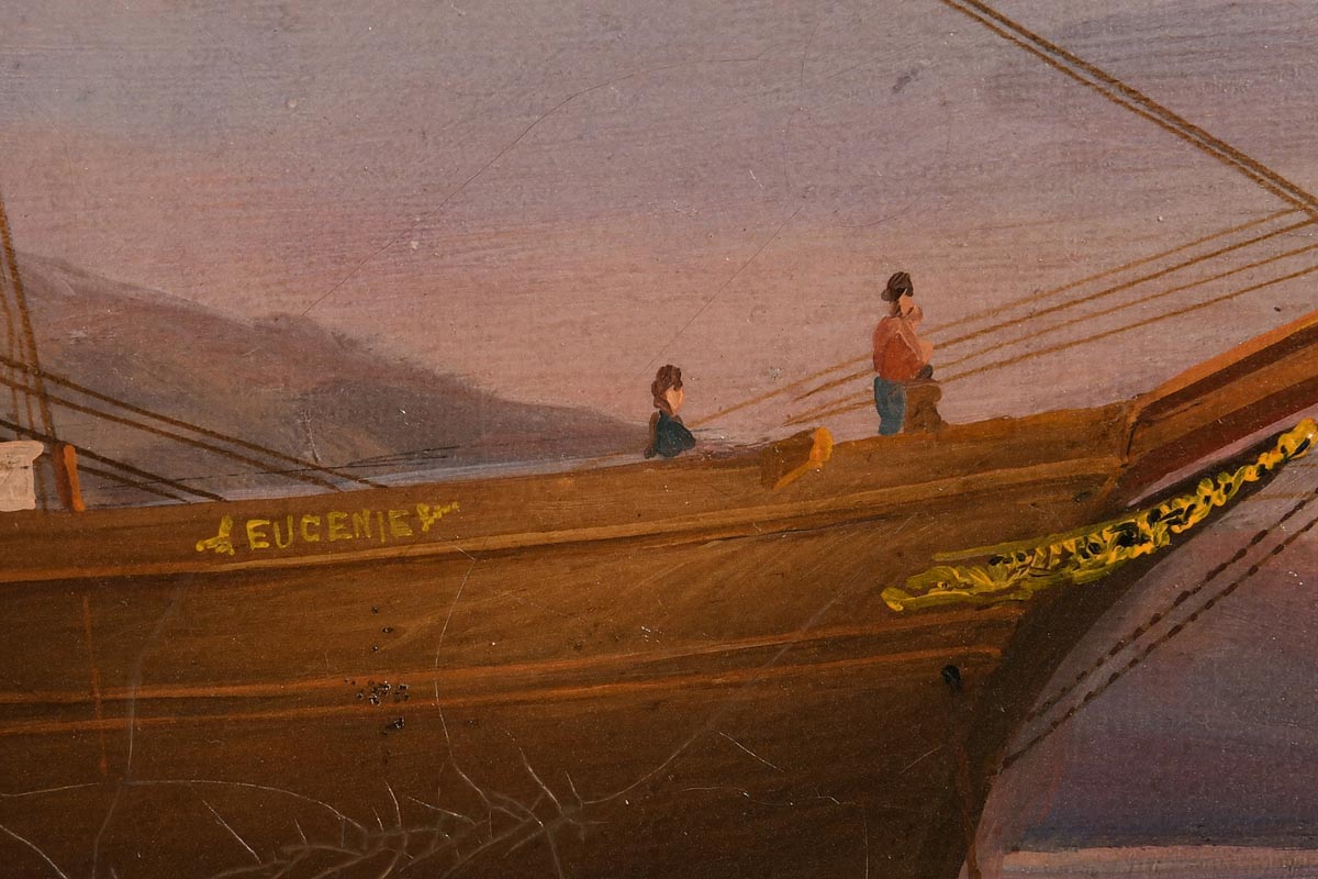 George Mounsey Atkinson (1850-1908) The Eugenie Off Queenstown oil on canvas title inscribed lower - Image 8 of 8