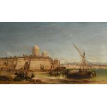 James Webb (c.1825-1895) The Port of Algiers oil on canvas signed lower left 61½ x 102cm (24.21 x