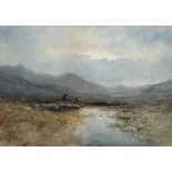 Percy French (1854-1920) Connemara Landscape watercolour signed lower left 18½ x 26½cm (7.28 x 10.