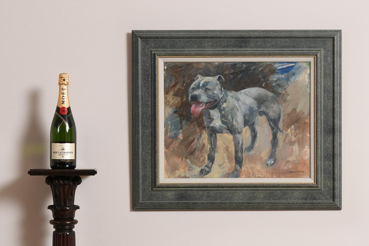 Basil Blackshaw HRHA RUA (1932-2016) Bulldog oil on canvas signed lower right 41 x 51cm (16.14 x - Image 3 of 6