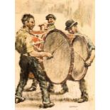 William Conor RHA RUA ROI (1881-1968) The Drummers