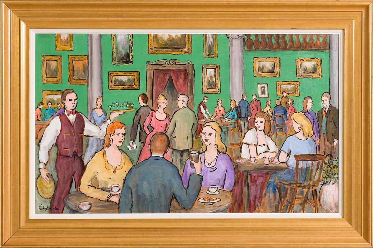 Gladys MacCabe ROI FRSA MA HRUA (1918-2018) The Green Room, Shelbourne Hotel - Image 2 of 7