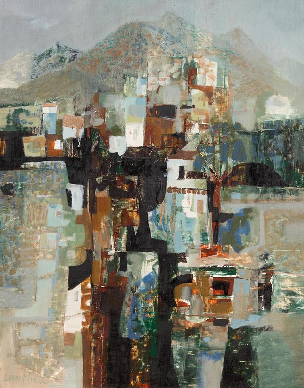 George Campbell (1917-1979) Mountain Village, Tenerife