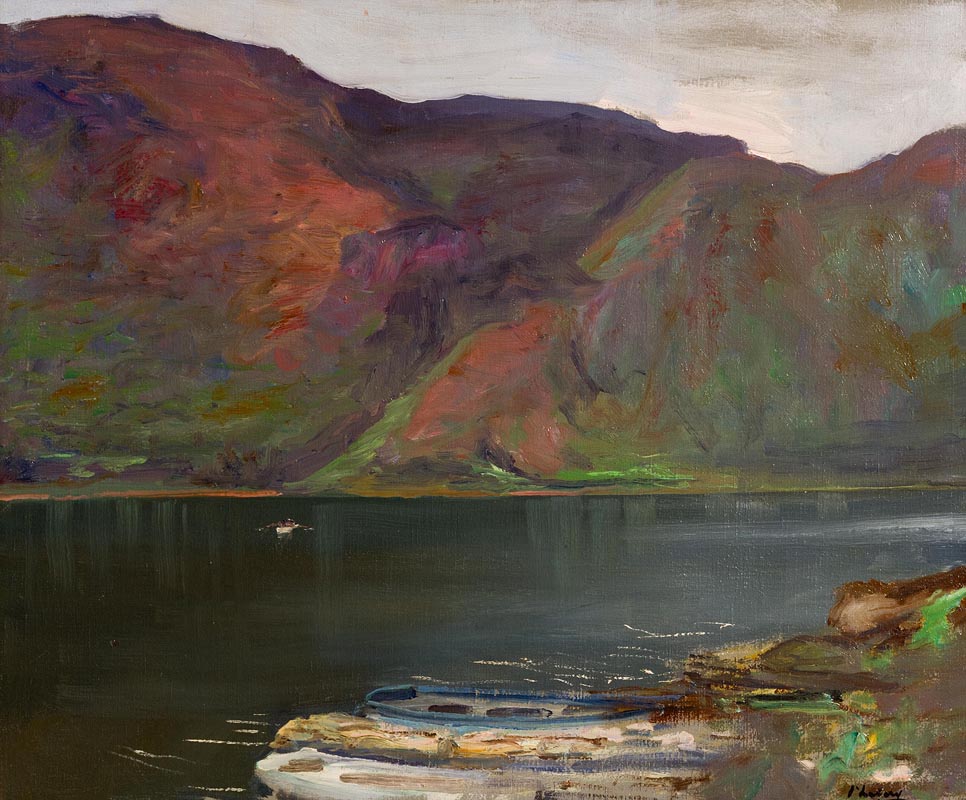 Sir John Lavery RA RHA RSA (1856-1941) Glendalough, Ireland (1924)