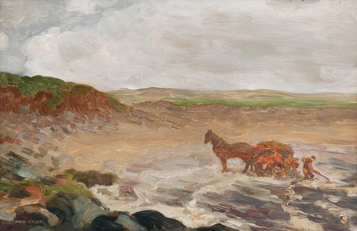 Jack Butler Yeats RHA (1871-1957) Gathering Seaweed, Mayo Coast (1909)