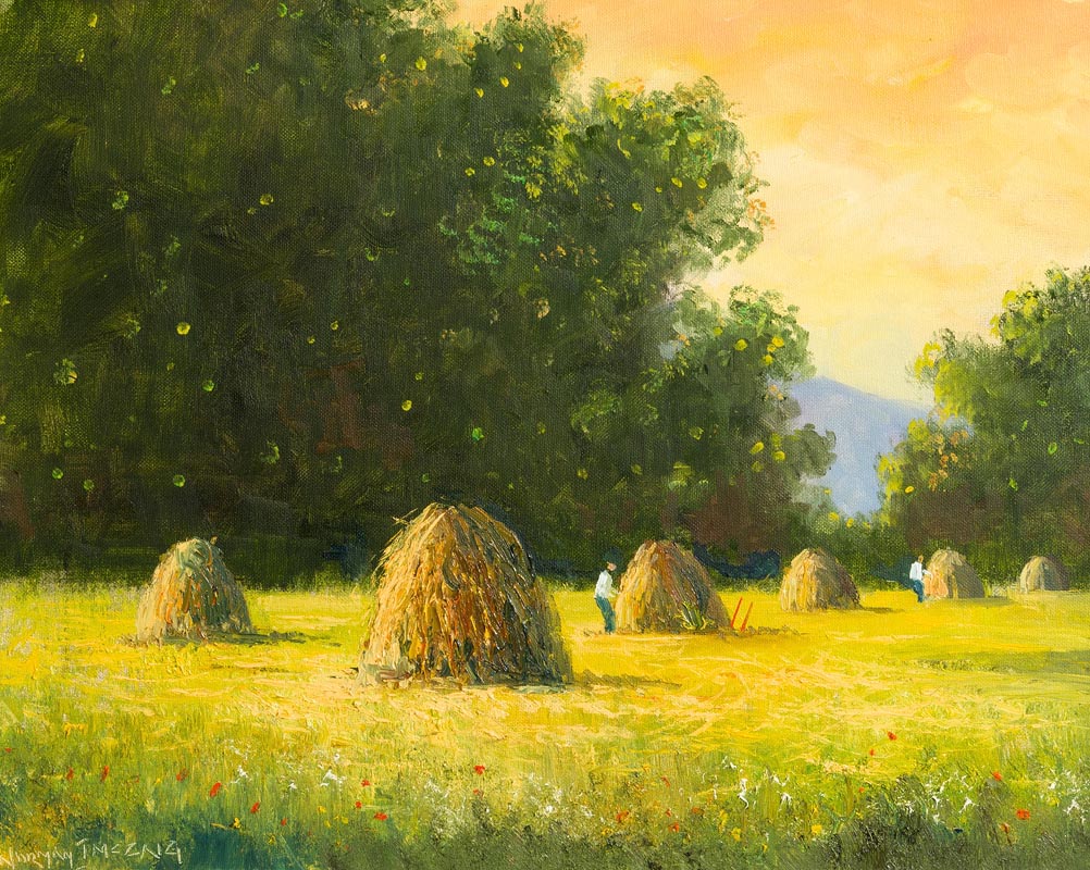 Norman J. McCaig (1929-2001) Haystacks, Rathmullen Co Donegal