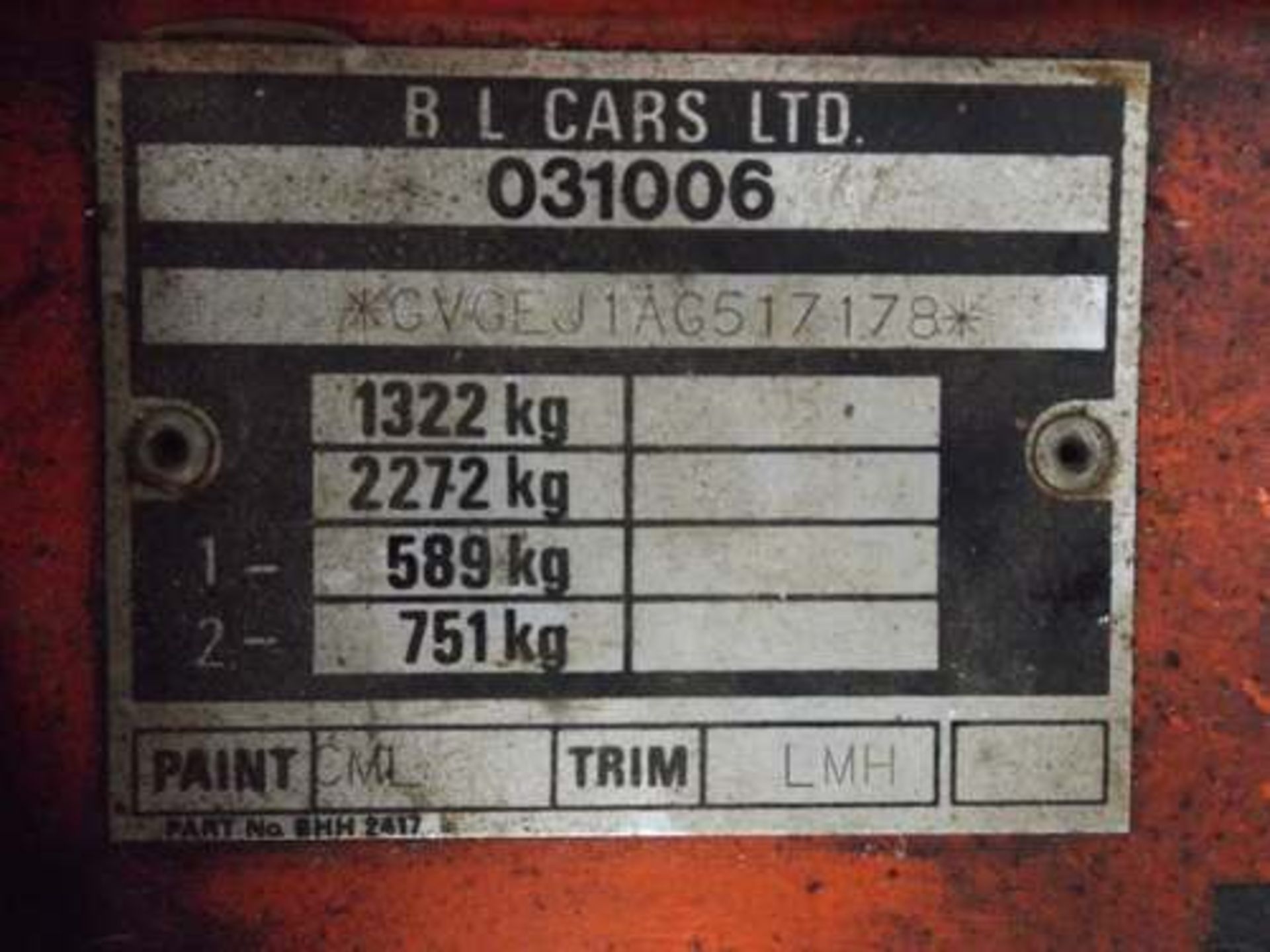 MG B GT - 1798cc - Image 13 of 26