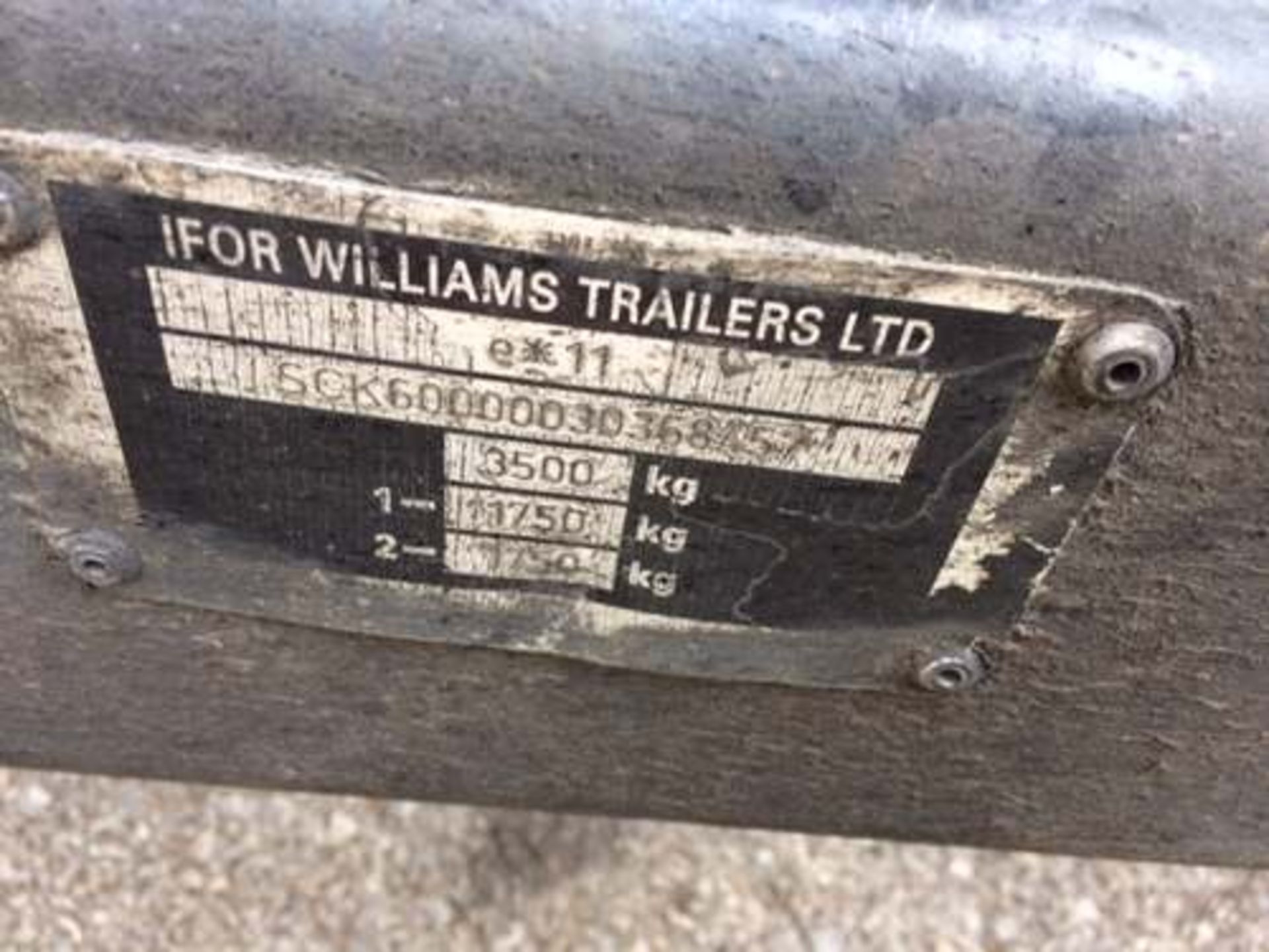 Chassis number SCK60000030368457 IFOR WILLIAMS - Tilt bed beaver tail tandem axle car trailer - Image 8 of 8