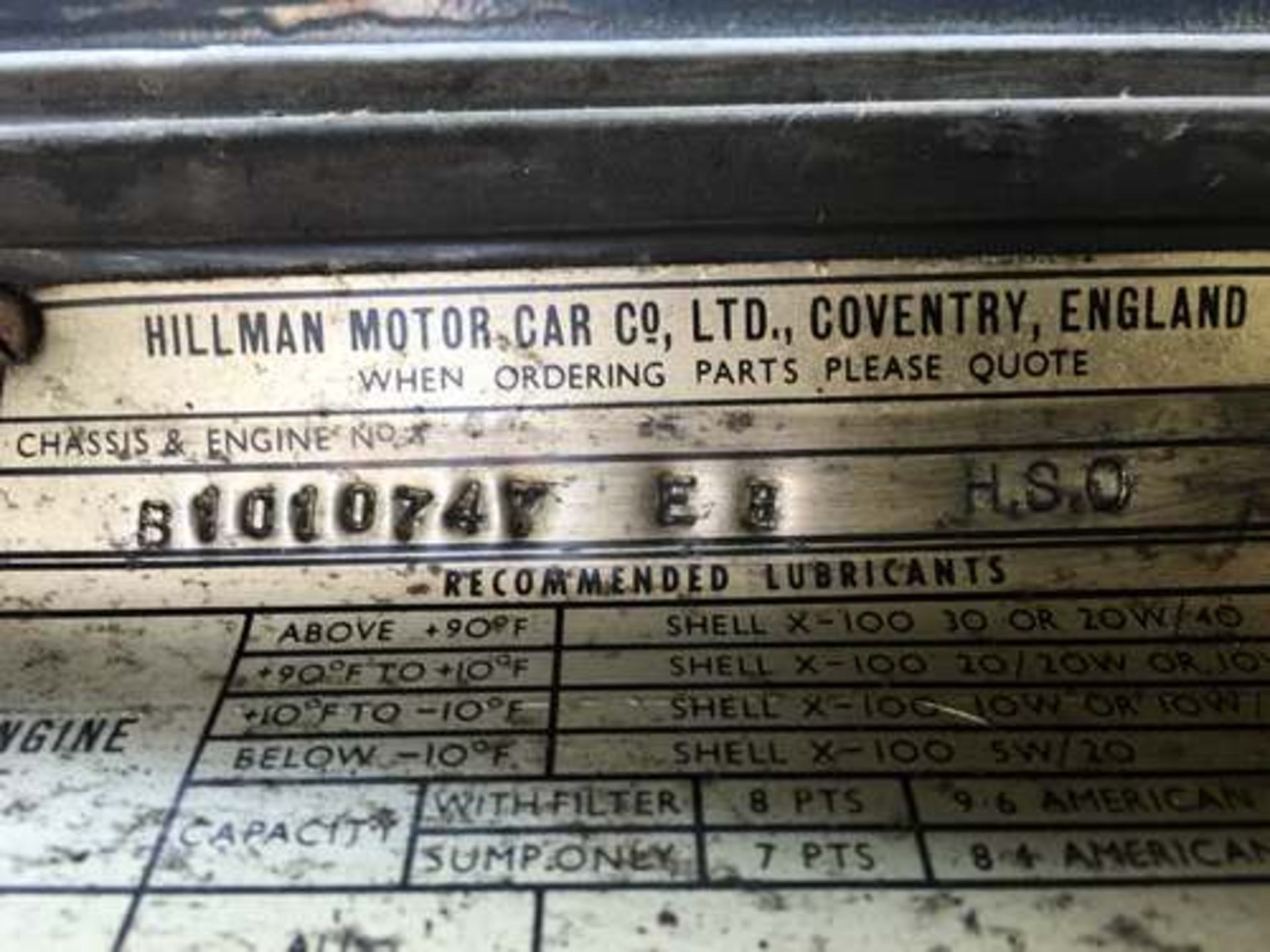 HILLMAN MINX SERIES IIIA - 1490cc - Image 9 of 9