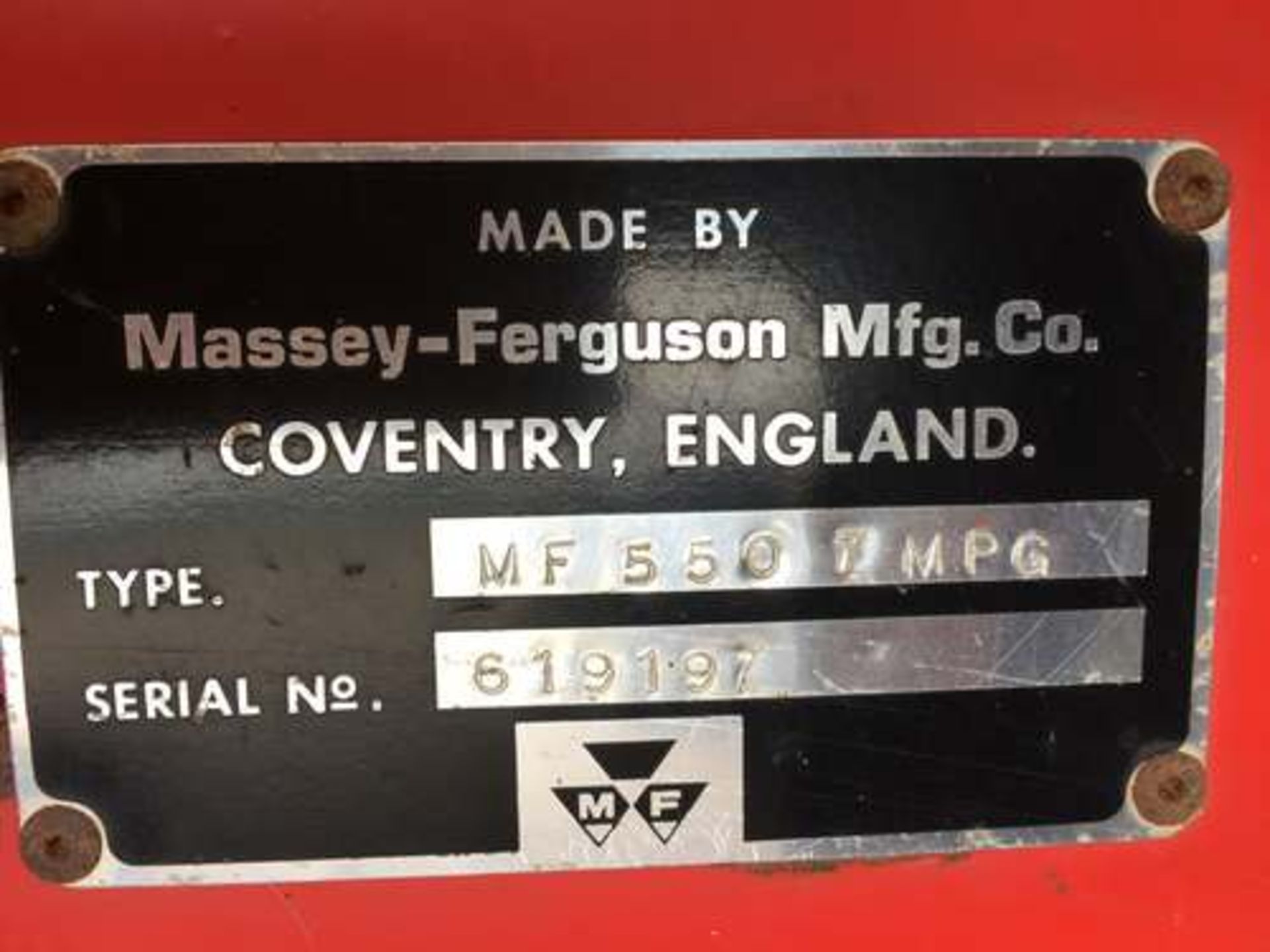 MASSEY FERGUSON 550 - Image 9 of 9