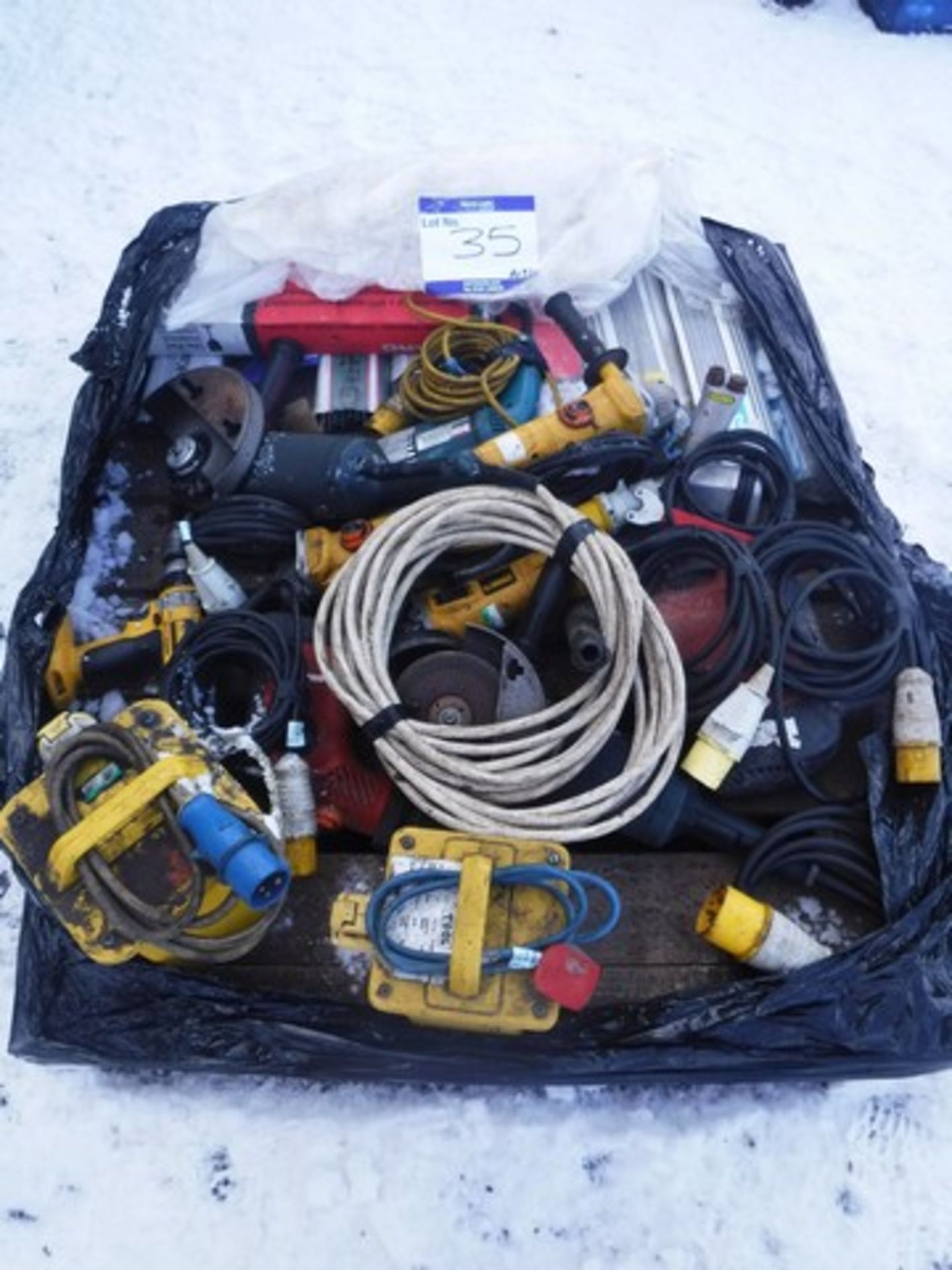 1 X PALLET OF POWER TOOLS, WELDING RODS & TRANSFORMERS