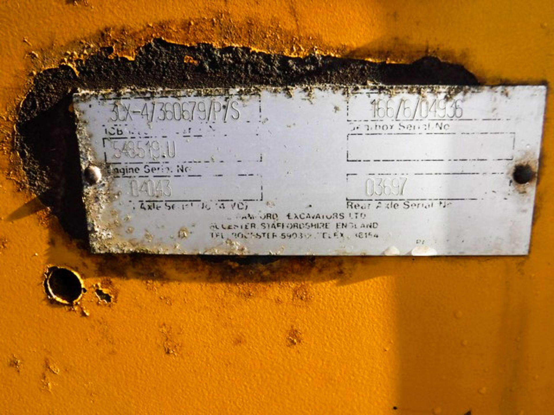 JCB 3CX SITEMASTER, REG - H869 55A, S/N 166-6-04936, 7773HRS (NOT VERIFIED) - Image 3 of 28