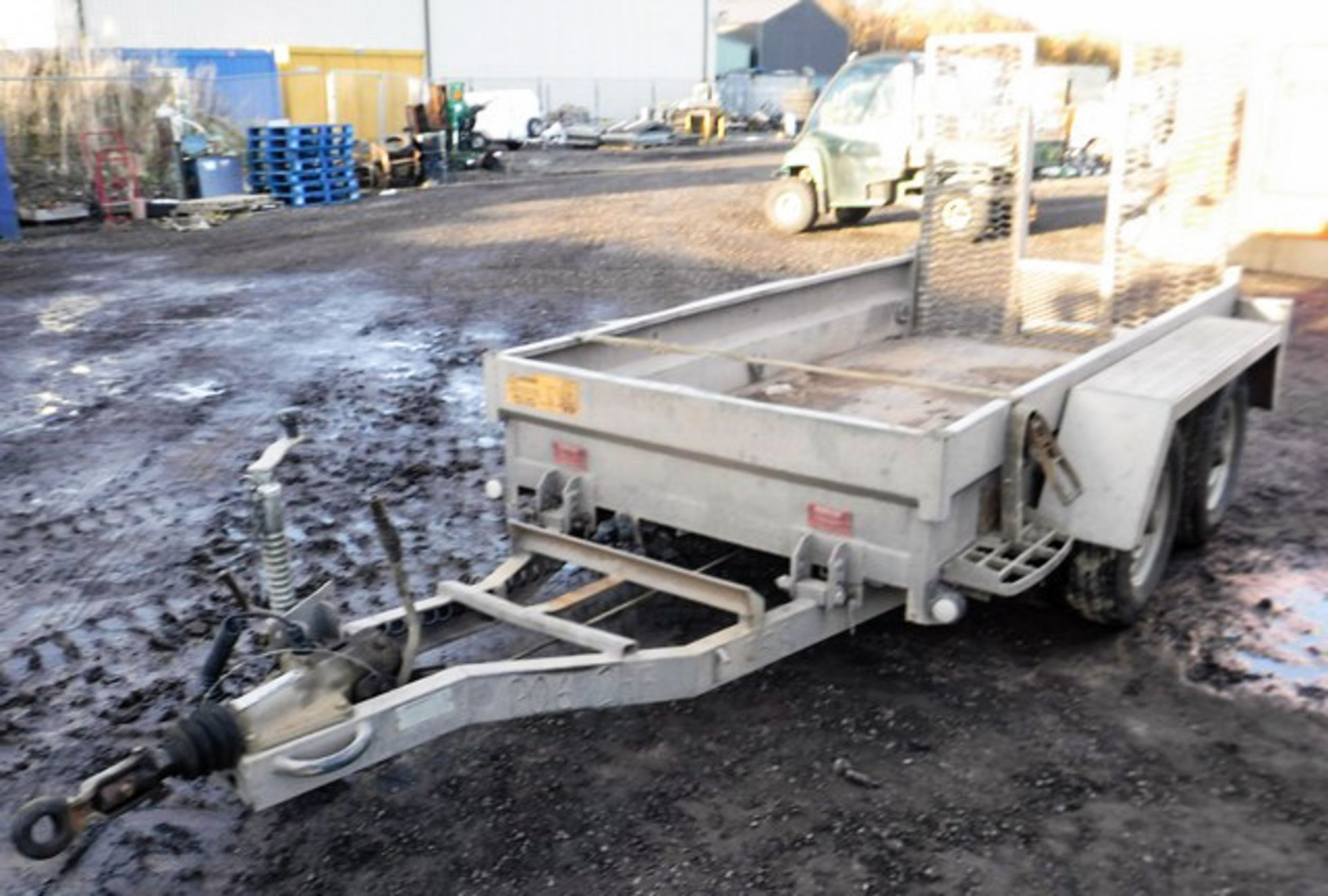 INDESPENSION 8' X 4' PLANT TRAILER, TWIN AXLE, S/N SDHG20840GG077046, GROSS TRAILER WEIGHT - 2600, A
