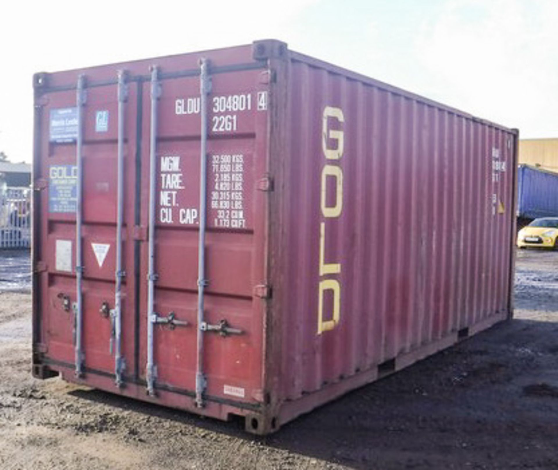 USED 20FT SHIPPING CONTAINER, YEAR MANU - 2003, S/N GLDU3048014 - Image 2 of 15