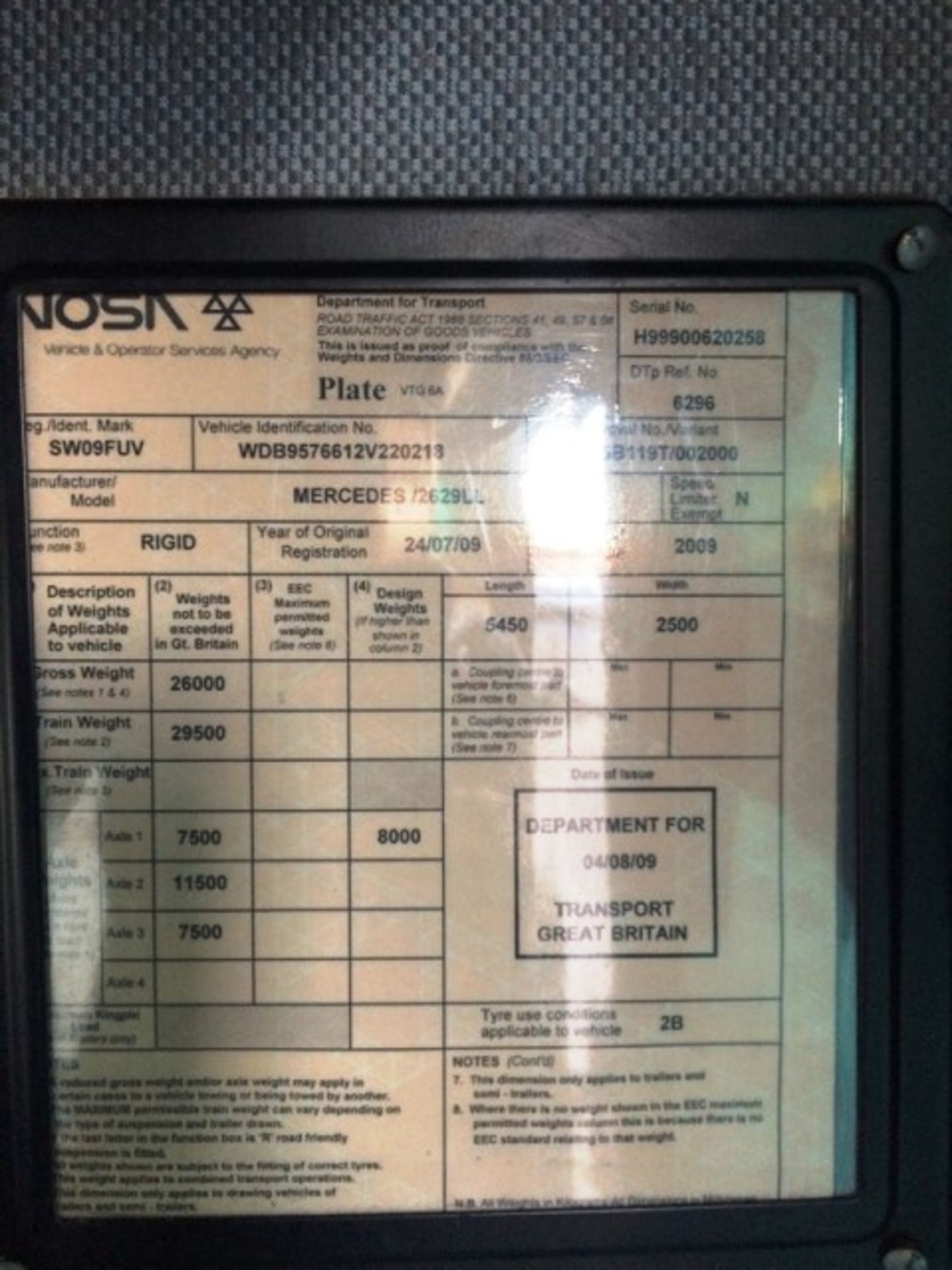 MERCEDES MODEL ECONIC 2629 - 6370cc - Image 15 of 22