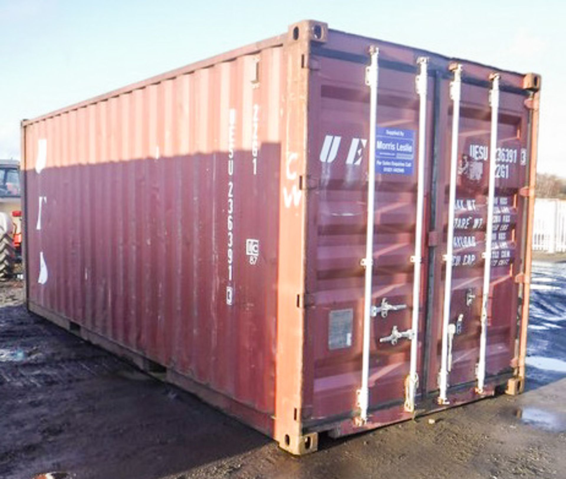 USED 20FT SHIPPING CONTAINER, YEAR MANU - 2002, S/N USEU2363913 - Bild 3 aus 7